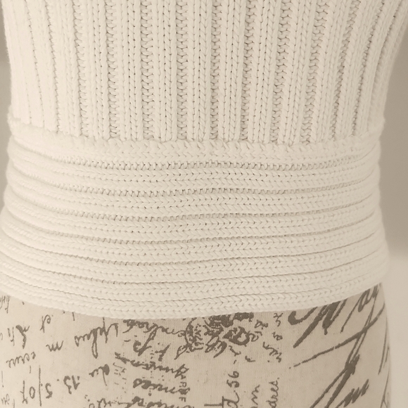 Gucci Cream Chunky Rib Knit Overlap Detail Cardigan S - Picture 3 of 12